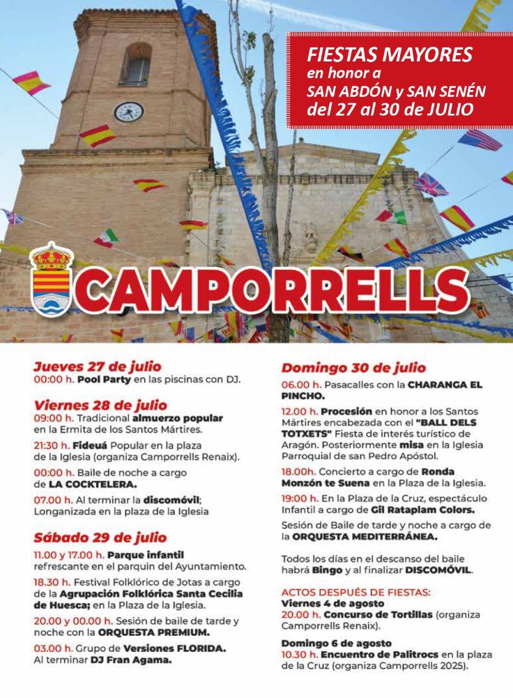 Imagen Fiestas en honor a San Abdón y San Senén del 27 al 30 de julio en Camporrells