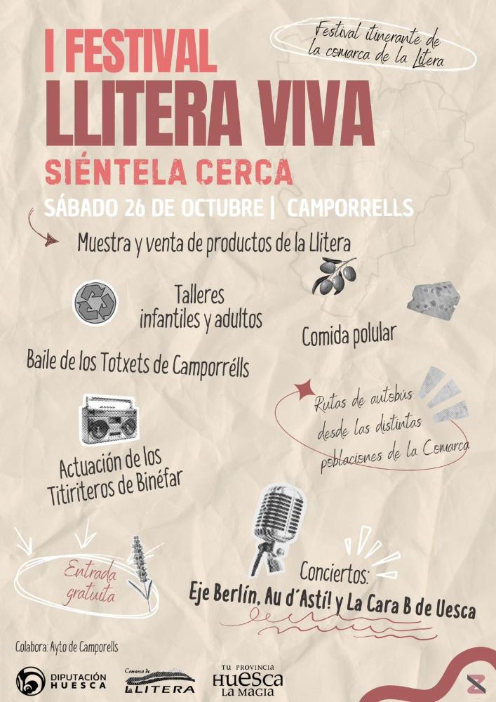 Imagen La Comarca de La Litera presenta el I Festival Llitera Viva: 