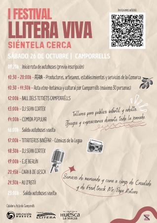 Imagen I Edición del Festival Llitera Viva: Programa de Actos y Horarios de...