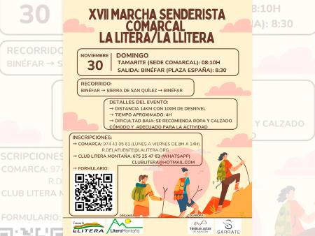 Imagen Inscripciones e información · XVII Marcha Senderista Comarcal