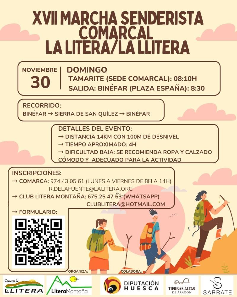 Imagen Inscripciones e información · XVII Marcha Senderista Comarcal